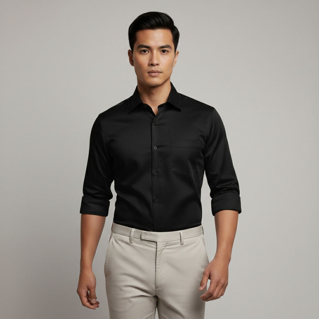 Men's Solid Full Sleeve Shirt (Pack of 3)