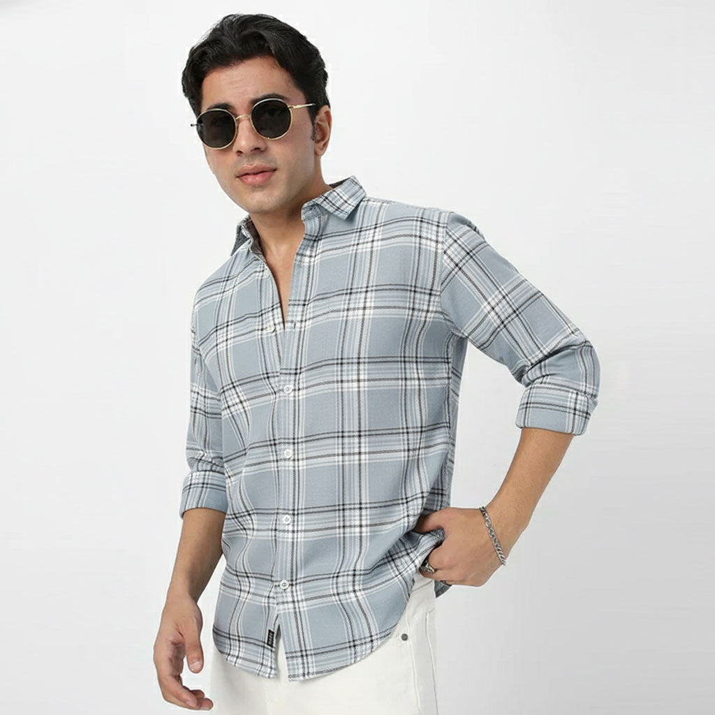 Men's Checked Full Sleeve Shirt (Pack of 2)