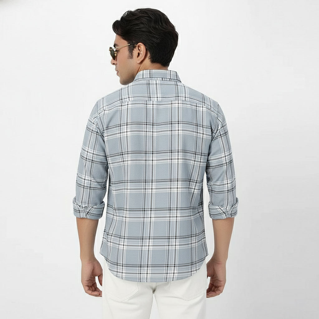Men's Checked Full Sleeve Shirt (Pack of 2)
