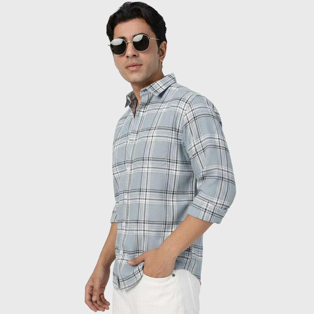 Men's Checked Full Sleeve Shirt (Pack of 2)