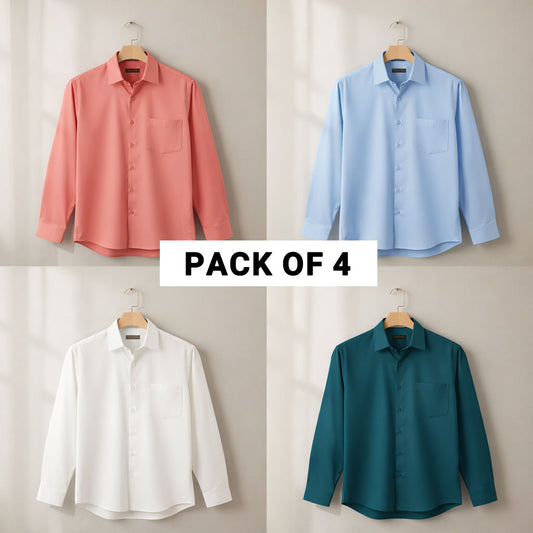 Men's Solid Full Sleeve Shirt