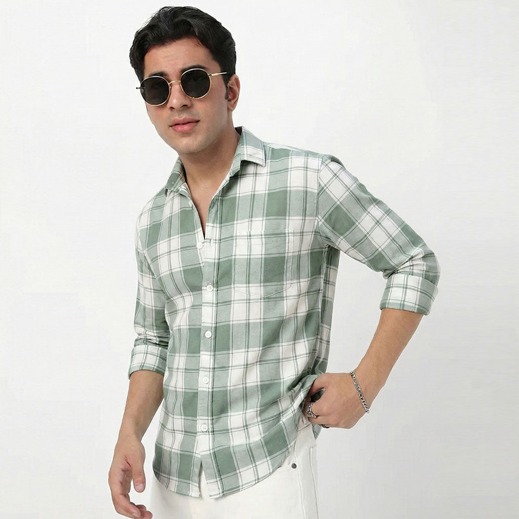 Men's Checked Full Sleeve Shirt (Pack of 2)